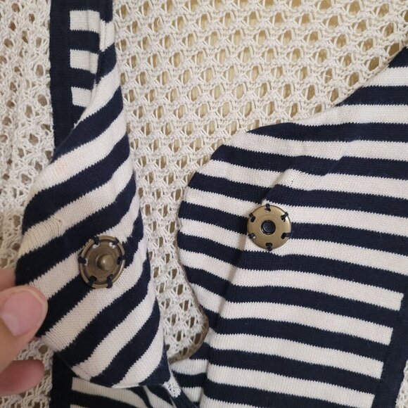 Lia Molly Anthropologie  Womens Open Knit‎ Striped Cardigan S Boho Cottagecore - Picture 6 of 10